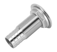 Badafaci Raccords de Tuyaux Barbelés 1 Pouce, Acier Inoxydable 316, Joint Fiable, Installation Facile, Parfait pour la Plomberie des Bateaux et des Yachts (Sortie Demi-filetée de 1 Pouce sans Joint