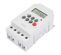 Badafaci Relais temporisé Numérique, Mini Interrupteur de Minuterie de Puissance de Contrôle LCD, Boîte à Lumière de Lampadaire 12VDC/AC220V (AC220V)
