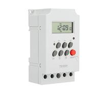 Badafaci Relais temporisé Numérique, Mini Interrupteur de Minuterie de Puissance de Contrôle LCD, Boîte à Lumière de Lampadaire 12VDC/AC220V (DC12V)