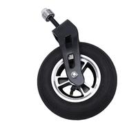 Badafaci Roue en Caoutchouc 7in 35PSI en Alliage D'aluminium pour Chariot | Fourche en Fonte, Roue de Chariot à Main, compatibilité avec Chariot électrique, Conception Absorbant les Chocs, Largeur de