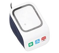 Badafaci Scanner de Codes-Barres de Bureau 2D, Interface USB, Invite Vocale, Grande Fenêtre, Lecteur QR pour la Numérisation des Paiements dans Les Magasins de Détail et Les Supermarchés