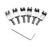 Badafaci Selles de Pont de Guitare électrique, Pièces Métalliques pour Guitares ST, Améliorent la tonalité et le Maintien, Installation Facile avec clé, Vis Incluses pour Musiciens