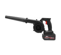 Badafaci Souffleur à Feuilles sans Fil avec Batterie 48 V 12 000 MAh et Chargeur Aspirateur à Feuilles électrique Kit D'aspirateur avec Buse de Tuyau Accessoires pour Le Nettoyage de la (Prise UE)