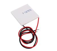 Badafaci TEC1-12705 Plaque Peltier de Refroidisseur Thermoélectrique 40 X 40 Mm 12 V 5 A Module de Refroidissement Plaque de Refroidissement à Semi-conducteur avec Fils Isolés de 15,2