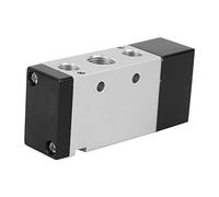 Badafaci Vanne de Régulation Pneumatique 5 Voies, Vanne D'air en Alliage D'aluminium avec Structure à Colonne Coulissante pour Installation Multi-emplacements, Mode D'entraînement (4A210-08 G1/4”)