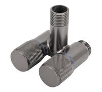 Badafaci Vanne D'eau à Double Interrupteur, Entrée 1 G1/2 Pouces, Sortie 2 G1/ Pouces, Vanne D'angle en Laiton avec Contrôle D'eau Indépendant pour Pistolet Pulvérisateur de Toilettes