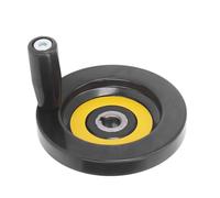 Badafaci Volant de Tour en Plastique D'ingénierie avec Poignée Rotative pour Machines-outils Industrielles, Trou Central de 12 Mm, Extérieur de 100 Mm