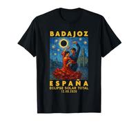 Badajoz, España Eclipse Solar Total 2026 T-Shirt