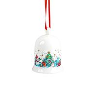 badaren Cloche de Noel, 2025 de Noël en Porcelaine, Cloche de Noel à Suspendre, Dons de Noël Decoration, Objets de Collection Ø 7 cm (H)