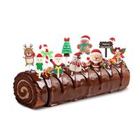 badaren Decoration Gateau de Noel Cupcake Toppers 10 Pièces Topper de Gâteau de Noël, Cake Tropper Noel Gâteau Decoration, Noël Gâteau Toppers pour Décorations de Gâteau de Fête