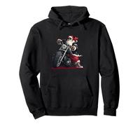 Badass Costume de Père Noël avec Moto Cool Sweat à Capuche