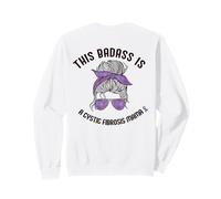 Badass Cytic Fibrosis Mama Sensibilisation à la Femme au Dos Sweatshirt