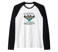 Badass Grandpa, C'est Toujours Mieux qu'un Coup de Pied dans Les Noix Manche Raglan