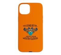 Badass Grandpa : Tu parles Mieux avec la Bouche fermée. Coque pour iPhone 15 Plus