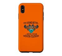 Badass Grandpa : Tu parles Mieux avec la Bouche fermée. Coque pour iPhone XS Max