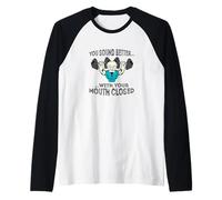 Badass Grandpa : Tu parles Mieux avec la Bouche fermée. Manche Raglan