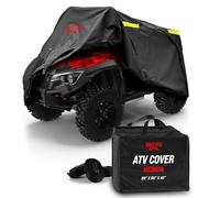 Badass Moto Housse Robuste Triple imperméable pour 4 Roues - Housse pour Quad à Quatre Roues - Résistante aux déchirures - Réfléchissante la Nuit avec imperméabilisation avancée, Fermeture éclair et