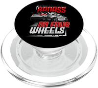 Badass on Four Wheels for a Car Amator PopSockets PopGrip pour MagSafe