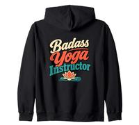 Badass Professeur de Yoga Humour Sweat à Capuche