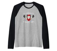 Badass Santa C'est Une Bonne journée pour se taire Manche Raglan