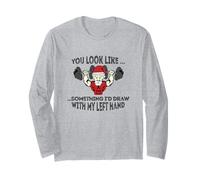 Badass Santa ...Something I'd Draw with My Left Hand Manche Longue