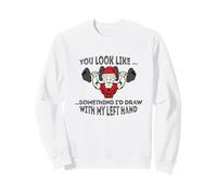 Badass Santa ...Something I'd Draw with My Left Hand Sweatshirt