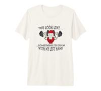 Badass Santa ...Something I'd Draw with My Left Hand T-Shirt Haut de Gamme