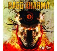 Badd Kharma – On Fire – Vinyle 12" coloré splatter rouge/jaune