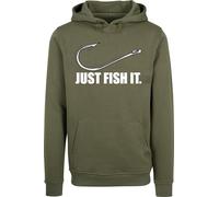 Baddery Cadeaux de pêcheur pour hommes : pull : poisson it - sweat à capuche pour homme - vêtements de pêche accessoires de pêche, olive, XL