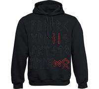 Baddery Pull viking pour homme - Pull à capuche Vikings - Cadeaux pour hommes, runes Odin, XL