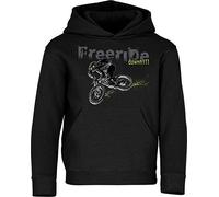 Baddery Sweat à Capuche Cycliste pour Enfants - „Freeride Downhill“ | Sweats à capuche pour garçons et filles - VTT, MTB