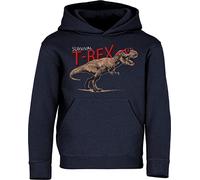 Baddery Sweat à Capuche Dinosaure Enfants - „Survival T-Rex“ (Marine 152)