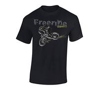 Baddery T-shirt de cyclisme pour enfant - Freeride Downhill - VTT - Vêtement de sport pour garçons et filles - Vêtements d'extérieur, Black Opal - Freeride Downhill, 134-140