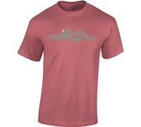 Baddery T-shirt de cyclisme pour homme : V2 Power - T-shirt de VTT, Rose ancien, L