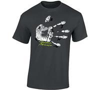 Baddery T-Shirt d'escalade Homme - „Bouldern Adrenalin“ (Gris foncé L)