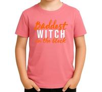 Baddest Witch on The Block - Design cool de sorcières d'Halloween pour vous, Rose, 128 cm