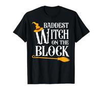 Baddest Witch on The Block T-Shirt Graphique avec Valeur, Homme, Noir, XL