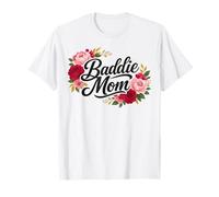 Baddie Mom Floral Roses Mother's Day T-Shirt
