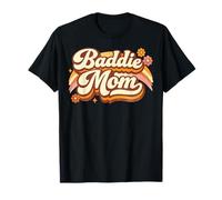 Baddie Mom Funny Retro Vintage T-Shirt