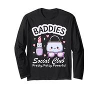 Baddie Social Club Funny Girly Bestie Manche Longue