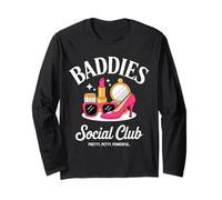 Baddie Social Club Funny Girly Bestie Manche Longue