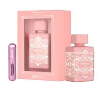 Badee Al Oud Eau de Parfum Noble Blush, 100 ml, parfum arabe pour femme, parfum durable, avec vaporisateur 5 ml, parfum doux, floral et oriental