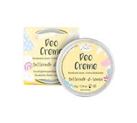 BadeFee Déodorant vegan « Buttermilk & Lemon » (parfum citron) 50 ml - Crème déodorante ferme avec beurre de karité, huile de coco et d'amande sans sels d'aluminium et expérimentation animale