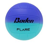 Baden Flare Volleyball de Plage Jeunes et Adultes, Bleu/Turquoise, 5