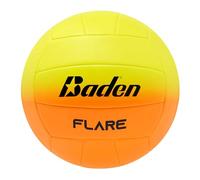 Baden Flare Volleyball de Plage Jeunes et Adultes, Jaune/Orange, 5