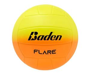 Baden Flare Volleyball de Plage Jeunes et Adultes, Jaune/Orange, 5