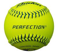 Baden USSSA Fastpitch Lot de 12 balles Molles en Cuir avec Coutures surélevées 30,5 cm