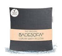 BADESOFA® Coussin de baignoire M | Qualité supérieure | Coussin de baignoire confortable fabriqué en UE | Coussin de bain en anthracite | Lavable et séchage rapide | Pour baignoires larges et carrées