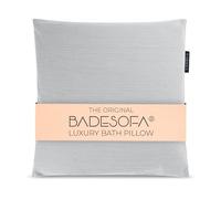 BADESOFA® Coussin de bain M de qualité supérieure - Confortable - Fabriqué en UE - Lavable et à séchage rapide - Accessoire pour baignoire large et carrée - Gris