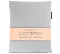 BADESOFA Coussin de bain taille L - Qualité supérieure - Confortable - Lavable - Séchage rapide - Fabriqué en UE - Accessoire pour baignoire large et haute - Gris
